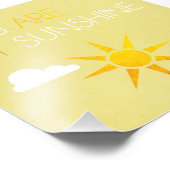 Du bist mein Sonnenschein-Foto Print Fotodruck (Ecke)