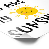 Du bist mein Sonnenschein Fotodruck (Ecke)
