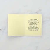 "Du bist mein Sonnenschein" fröhliches Sonnendesig Dankeskarte (Innenseite)