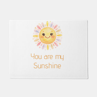 du bist mein Sonnenschein gelbe orange Sonnenstrah Fußmatte