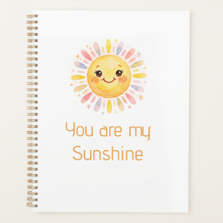 du bist mein Sonnenschein gelbe orange Sonnenstrah Planer
