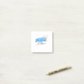 du bist mein Sonnenschein gelbe orange Sonnenstrah Post-it Klebezettel (Auf Schreibtisch)