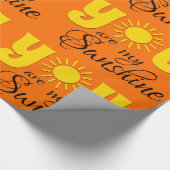 Du bist mein Sonnenschein Geschenkpapier (Ecke)