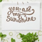 Du bist mein Sonnenschein Geschirrtuch (Gefaltet)