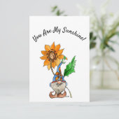 Du bist mein Sonnenschein - Gnomos Karte (Stehend Vorderseite)