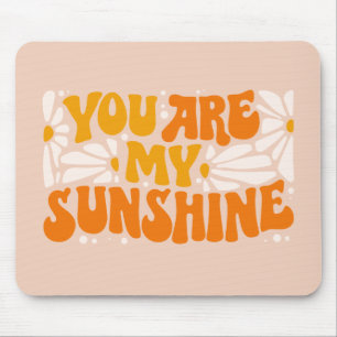 Du bist mein Sonnenschein Groovy Grafik Mousepad