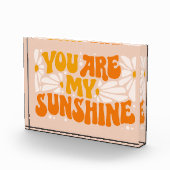 Du bist mein Sonnenschein Groovy Graphic Fotoblock (Rechts)