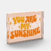 Du bist mein Sonnenschein Groovy Graphic Fotoblock (Links)