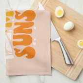 Du bist mein Sonnenschein Groovy Graphic Geschirrtuch (Viertel Falte)