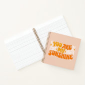 Du bist mein Sonnenschein Groovy Graphic Notizblock (Innenseite)