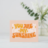 Du bist mein Sonnenschein Groovy Graphic Postkarte (Stehend Vorderseite)