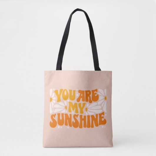 Du bist mein Sonnenschein Groovy Graphic Tasche (Vorderseite)