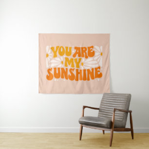 Du bist mein Sonnenschein Groovy Graphic Wandteppich