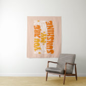 Du bist mein Sonnenschein Groovy Graphic Wandteppich (Beispiel)