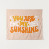 Du bist mein Sonnenschein Groovy Graphic Wandteppich (Vorderseite (Horizontal))