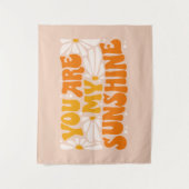 Du bist mein Sonnenschein Groovy Graphic Wandteppich (Vorderseite)