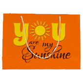 Du bist mein Sonnenschein Große Geschenktüte (Rückseite)