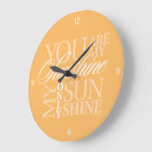 Du bist mein Sonnenschein Große Wanduhr (Winkel)
