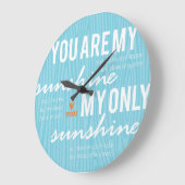 Du bist mein Sonnenschein Große Wanduhr (Winkel)