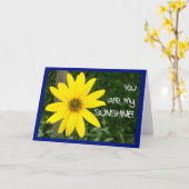 "Du bist mein Sonnenschein" Grußkarte Karte (Gelbe Blume)
