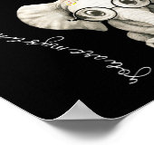 Du bist mein Sonnenschein-Hippie-Sonnenblume-Elefa Poster (Ecke)