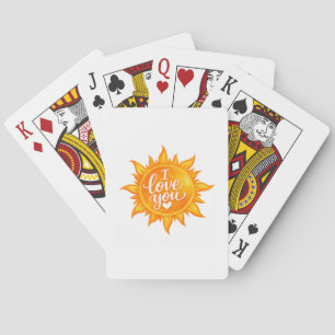 Du bist mein Sonnenschein – Ich liebe dich Sonne Spielkarten