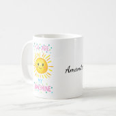 Du bist mein Sonnenschein Individuelle Name Sweeth Kaffeetasse (Vorderseite Links)