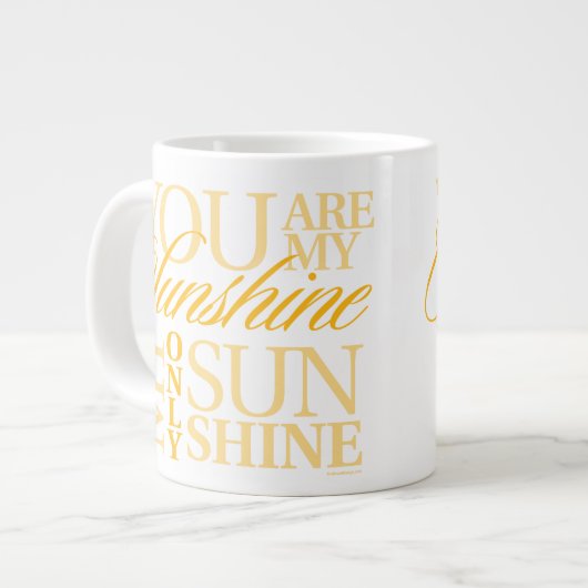 Du bist mein Sonnenschein Jumbo-Tasse (Vorderseite Links)