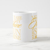Du bist mein Sonnenschein Jumbo-Tasse (Vorderseite)