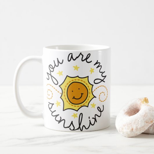 Du bist mein Sonnenschein Kaffeetasse (Mit Donut)