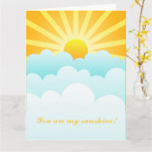Du bist mein Sonnenschein Karte (Gelbe Blume)