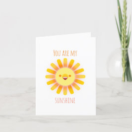 "Du bist mein Sonnenschein" Karte