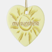 Du bist mein Sonnenschein Keramikornament (Rechts)