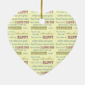 Du bist mein Sonnenschein Keramikornament (Hinten)