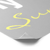 Du bist mein Sonnenschein-Kinderzimmer Poster (Ecke)