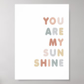 Du bist mein Sonnenschein-Kinderzimmer-Poster Poster (Vorne)
