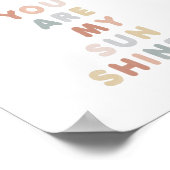 Du bist mein Sonnenschein-Kinderzimmer-Poster Poster (Ecke)