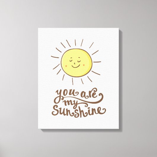 Du bist mein Sonnenschein Leinwanddruck (Vorderseite)