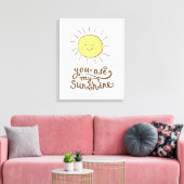 Du bist mein Sonnenschein Leinwanddruck (Insitu (Wohnzimmer))