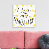 Du bist mein Sonnenschein Leinwanddruck (Insitu (Wohnzimmer))