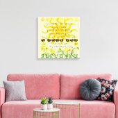 Du bist mein Sonnenschein. Leinwanddruck (Insitu (Wohnzimmer))