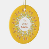 "Du bist mein Sonnenschein!" Liebe Wasserfarbe Keramikornament (Rechts)