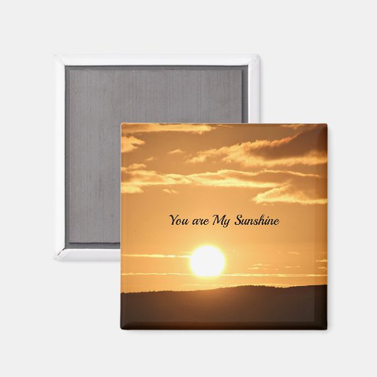 Du bist mein Sonnenschein Magnet (Vorderseite/Rückseite)