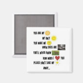 Du bist mein Sonnenschein - Magnet (Vorderseite/Rückseite)