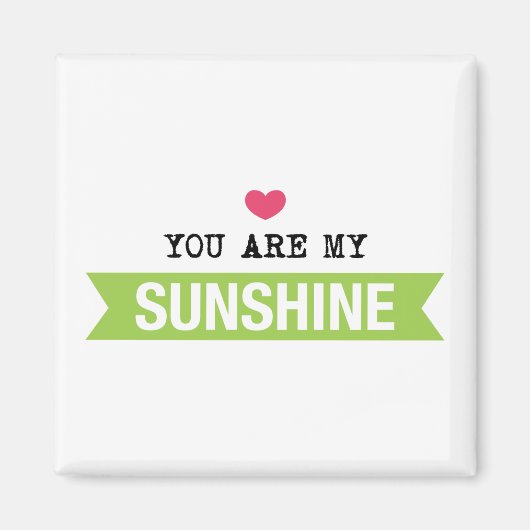 Du bist mein Sonnenschein Magnet (Vorne)