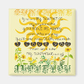 Du bist mein Sonnenschein. Magnet (Vorne)