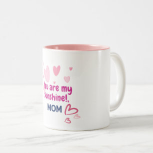 Du bist mein Sonnenschein, Mama Zweifarbige Tasse