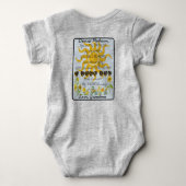 Du bist mein Sonnenschein-Name Baby Strampler (Rückseite)