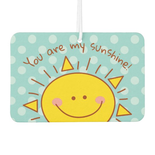 Du bist mein Sonnenschein Niedlicher Sonnentag Autolufterfrischer (Vorderseite)