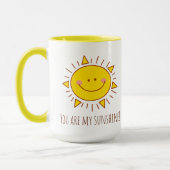 Du bist mein Sonnenschein Niedlicher Sonnentag Tasse (Links)